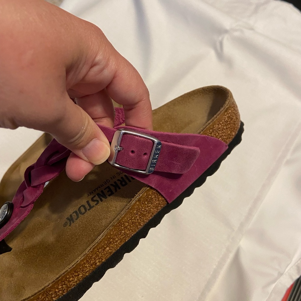 Women's Birkenstock Braided Sandals - Pink - Picture 4 of 5